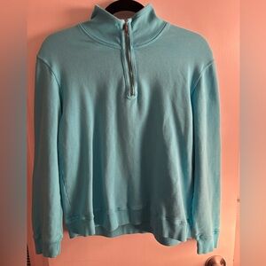 Mod-o-Doc Light Blue Half-Zip Sweatshirt NWOT